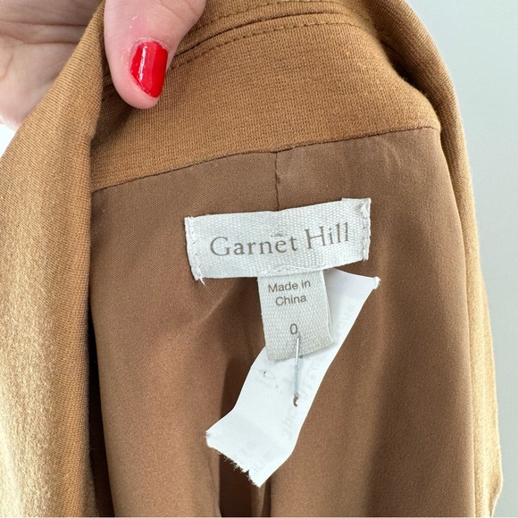 Garnet Hill Knit Relaxed Blazer Size 0 - Picture 7 of 10